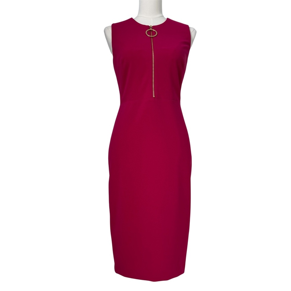 CALVIN KLEIN | NWT Pink Sleeveless Sheath Dress Sz 8
